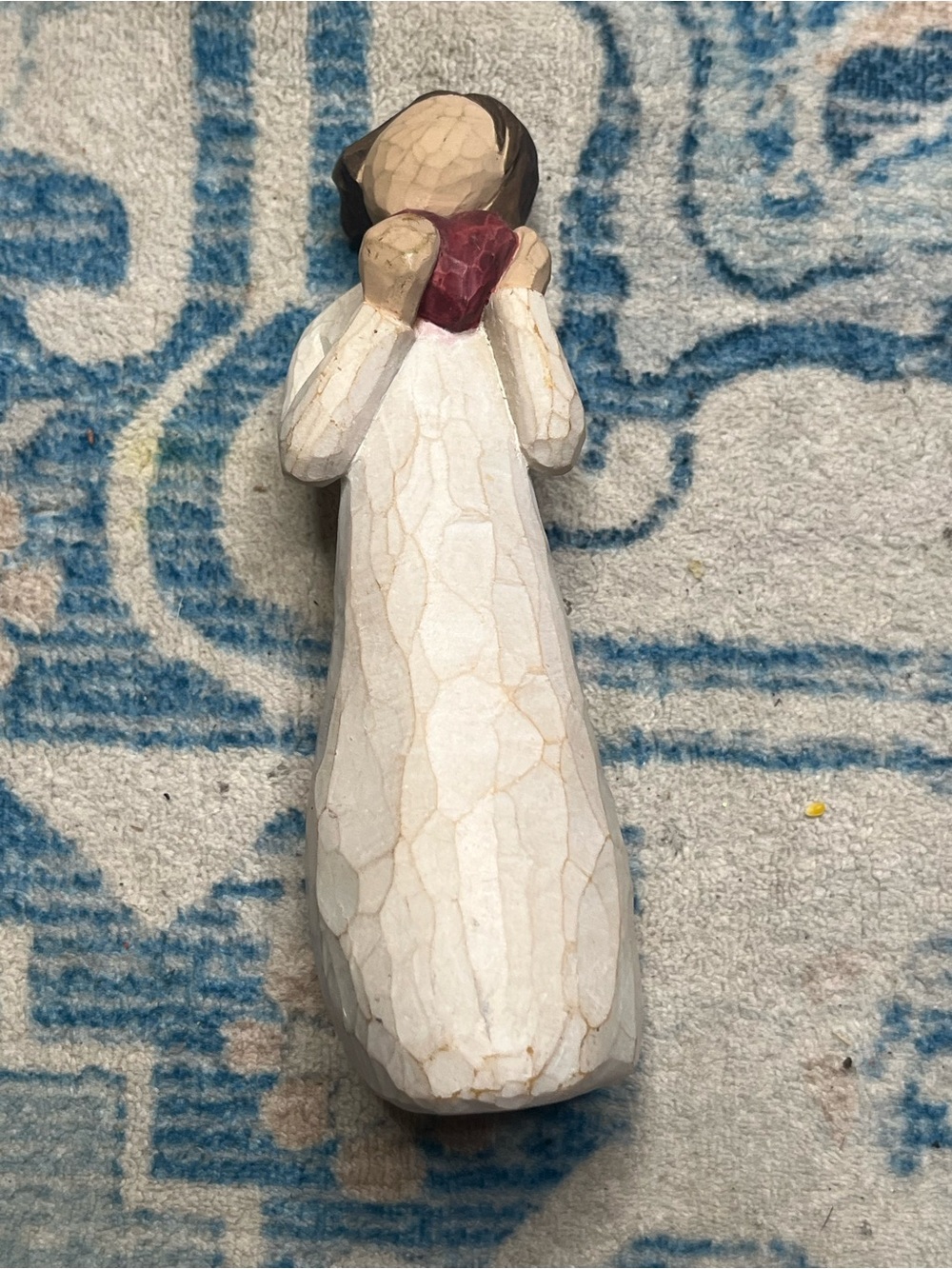 Demdaco Willow Tree 'Angel of the Heart' - Cream and Brown Figurine